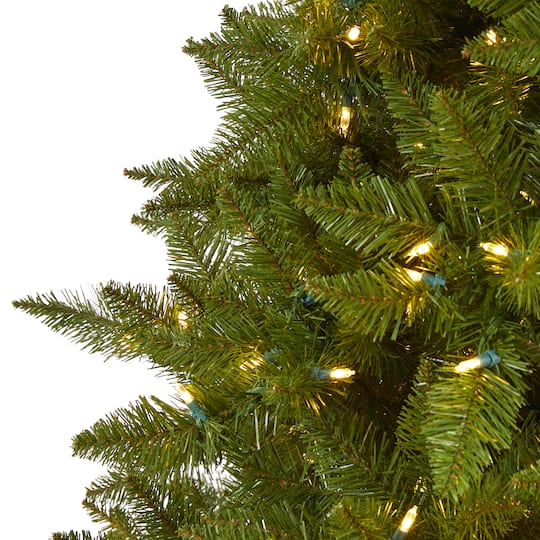 6.5ft. Pre-Lit Vermont Spruce Artificial Christmas Tree, Warm White LED Lights